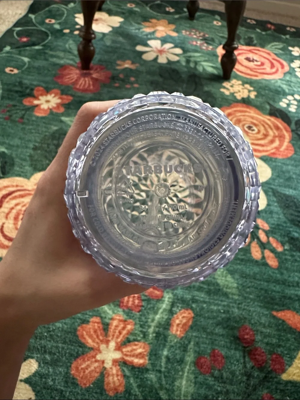 New 2024 Starbucks Silver Iridescent Gem Cold Cup | 24 oz Tumbler | Venti Sized